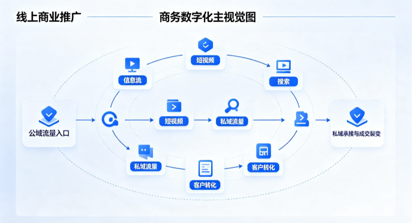 娄底市线上商业推广怎么做？全域流量闭环搭建与低成本转化实战指南